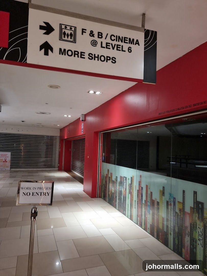 Mall Interior with Directional Signage