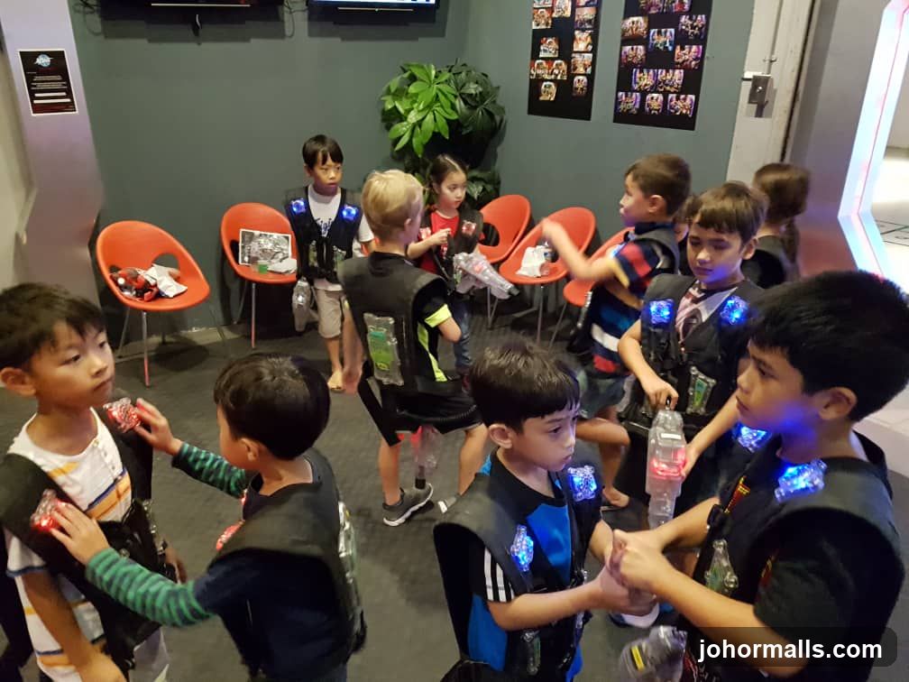 Children in Laser Tag Arena