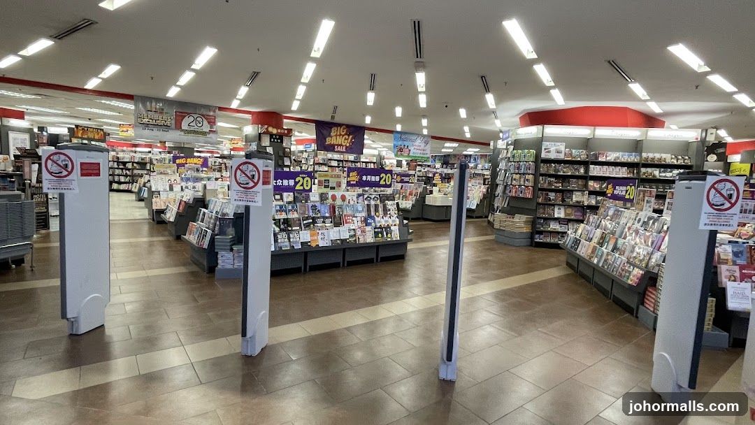 Bookstore Interior with Promotions