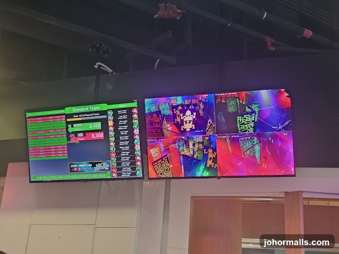 Laser Tag Scoreboard and Game Footage