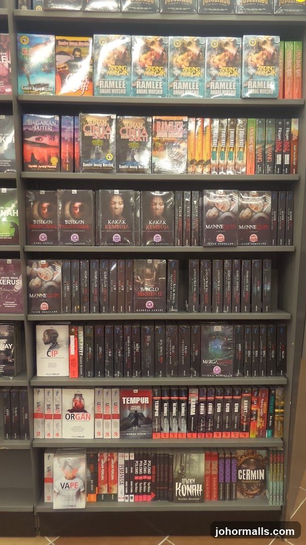 Bookshelves filled with books