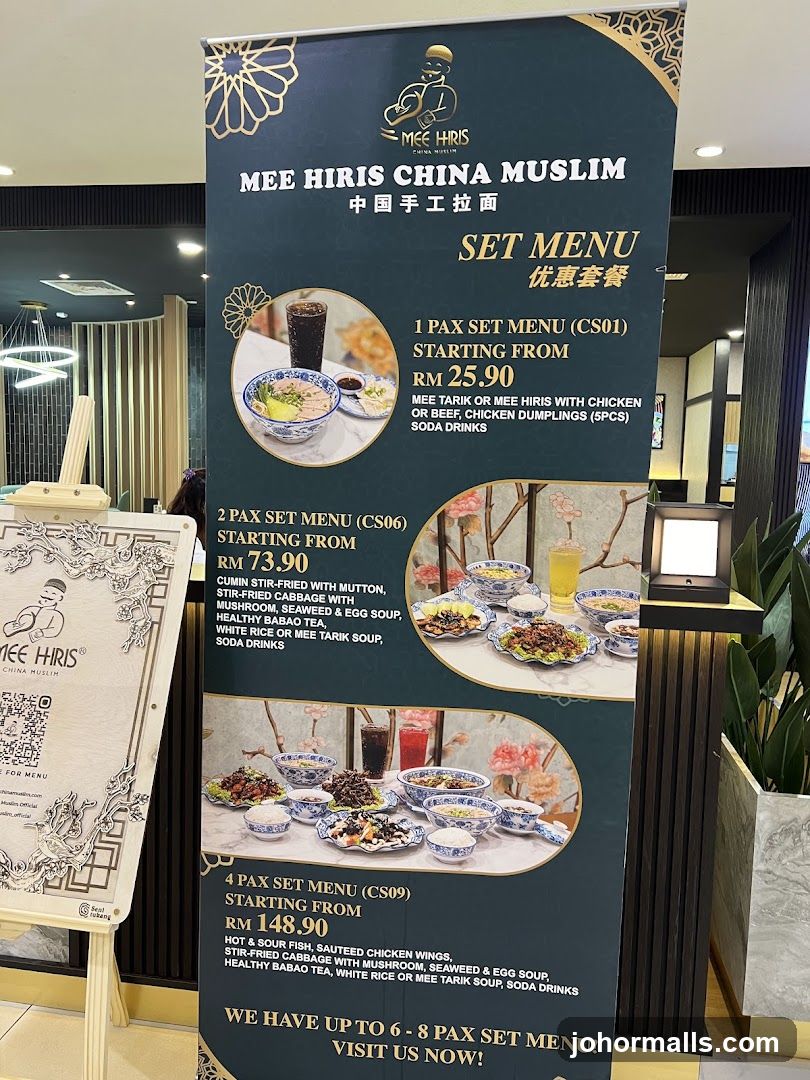MEE HIRIS CHINA MUSLIM SET MENU
