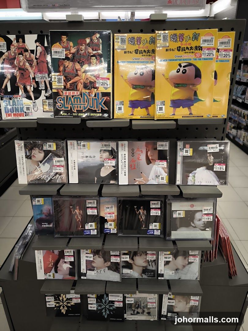 DVDs and CDs on Display