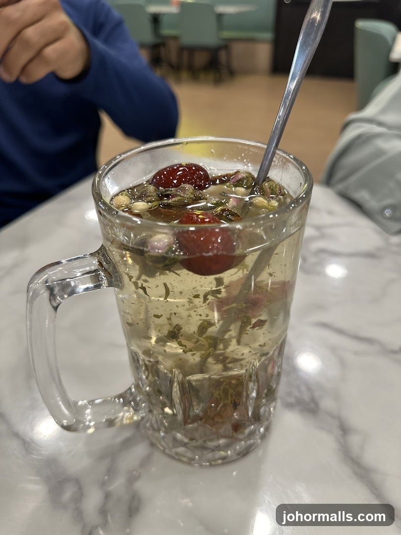 Herbal Tea with Jujubes and Rosebuds