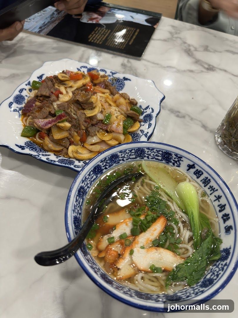 Noodle Soup and Beef Stir-fry