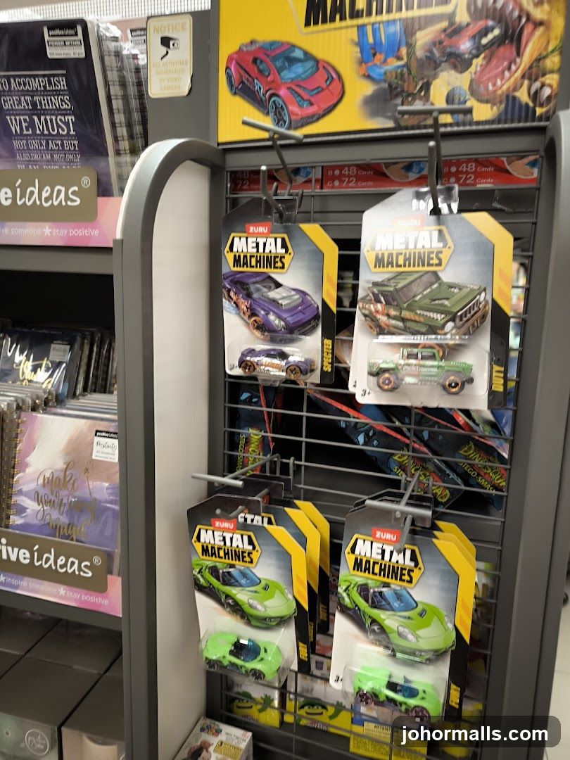 Metal Machines Toy Cars Display