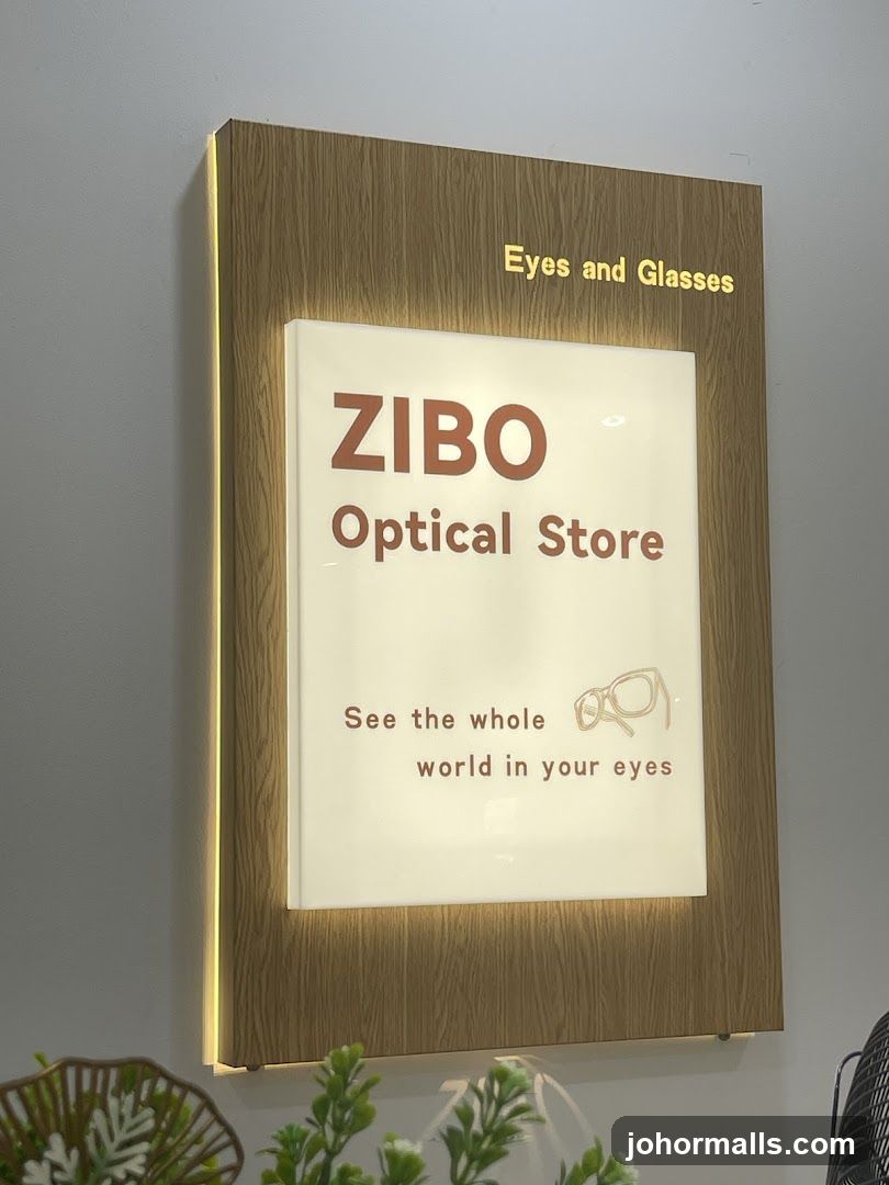 ZIBO Optical Store Sign