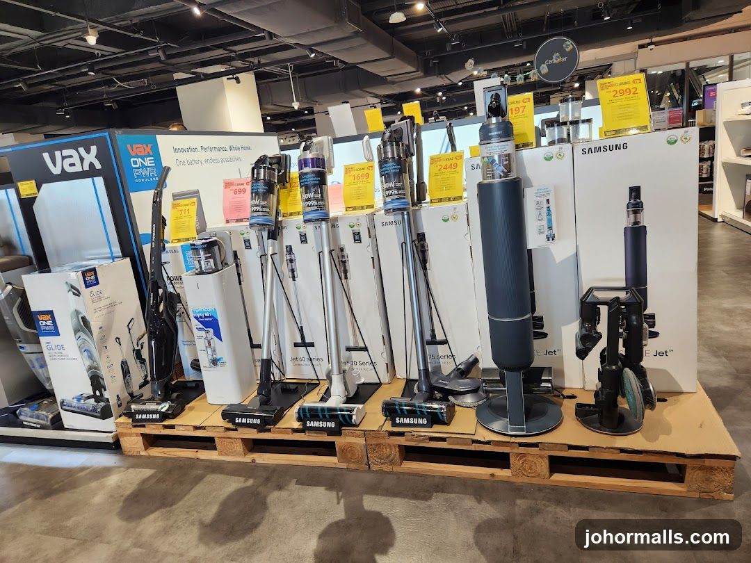 Vacuum Cleaners Display