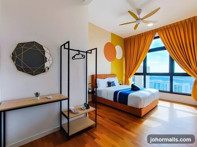 Modern Bedroom with City View