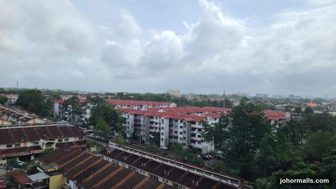 Apartment Buildings and Cityscape