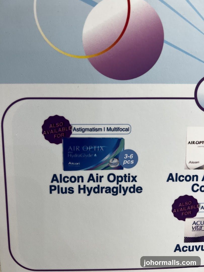 Alcon Air Optix Plus Hydraglyde Contact Lenses
