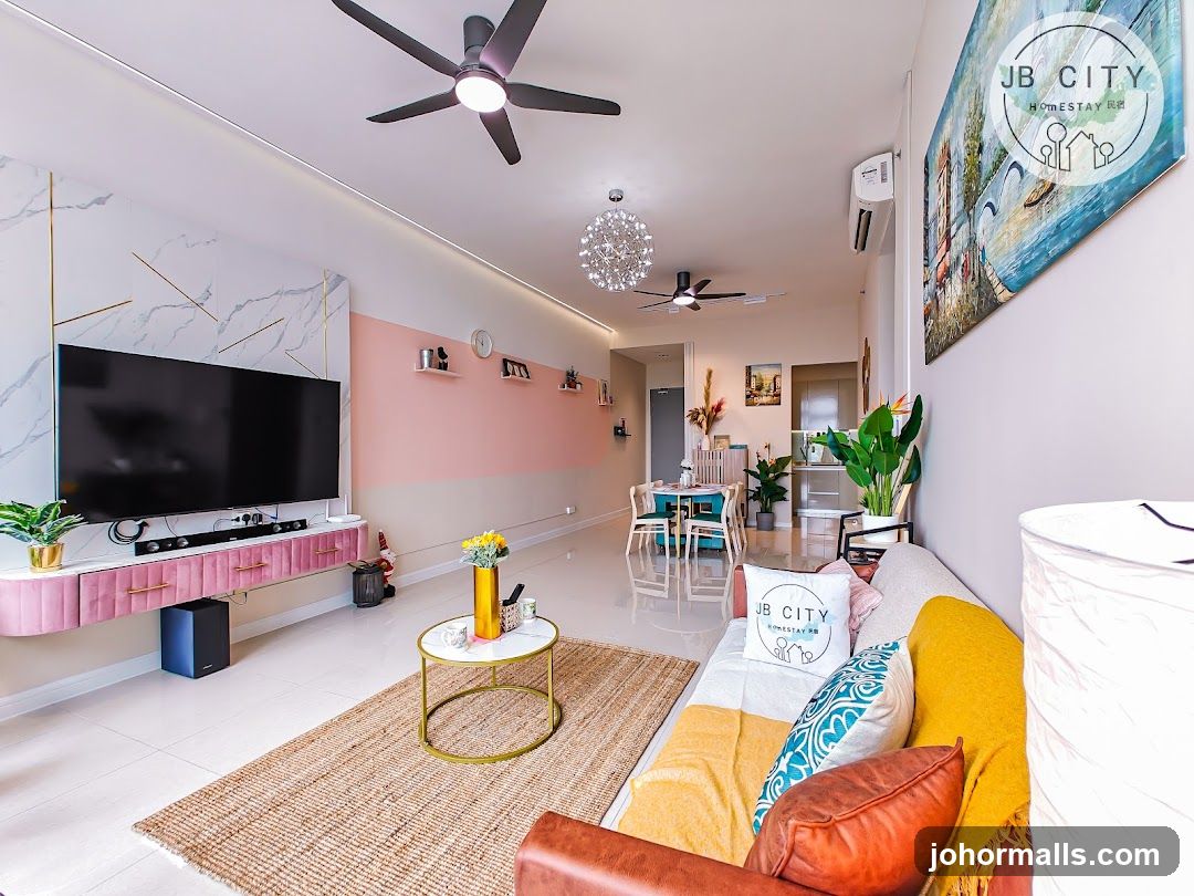 Modern Living Room with Dining Area