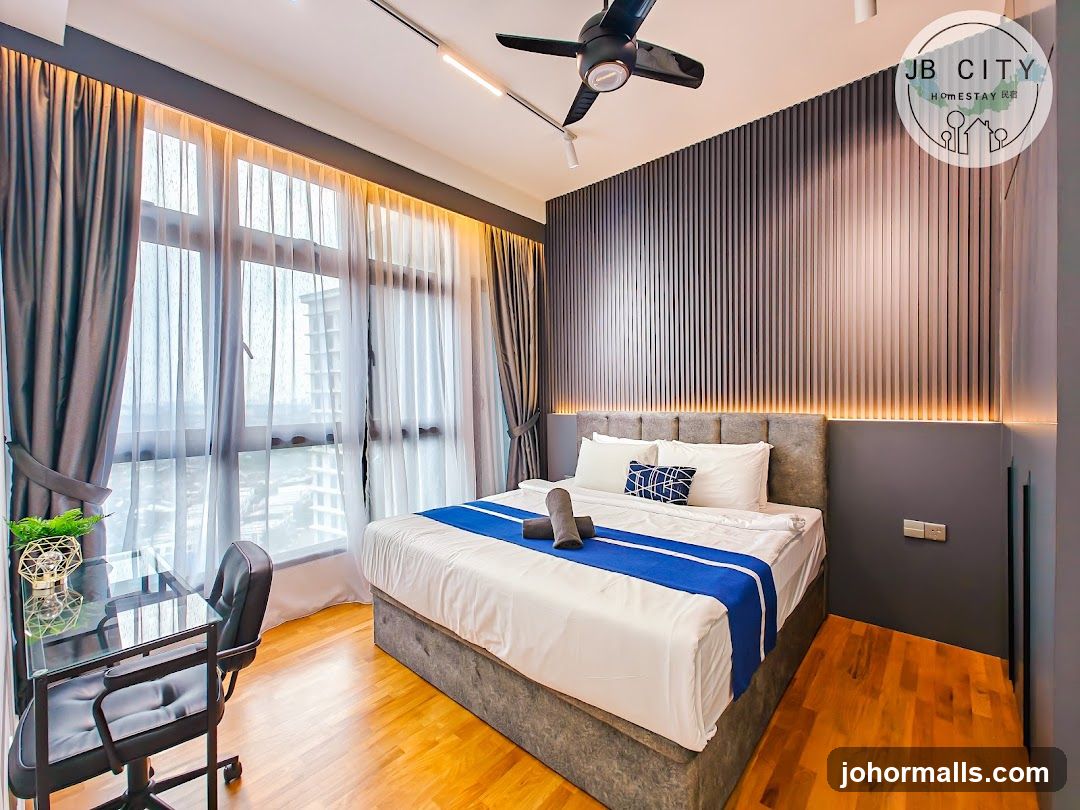 Modern Bedroom with City View