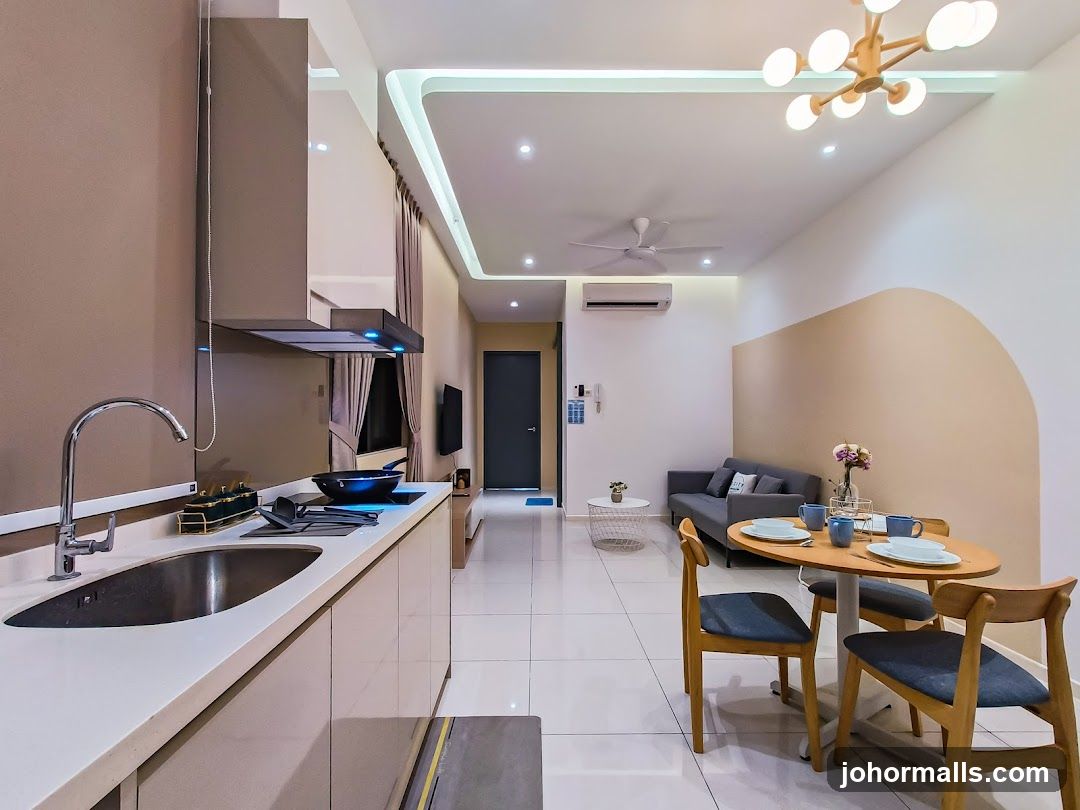 Modern Living and Dining Area