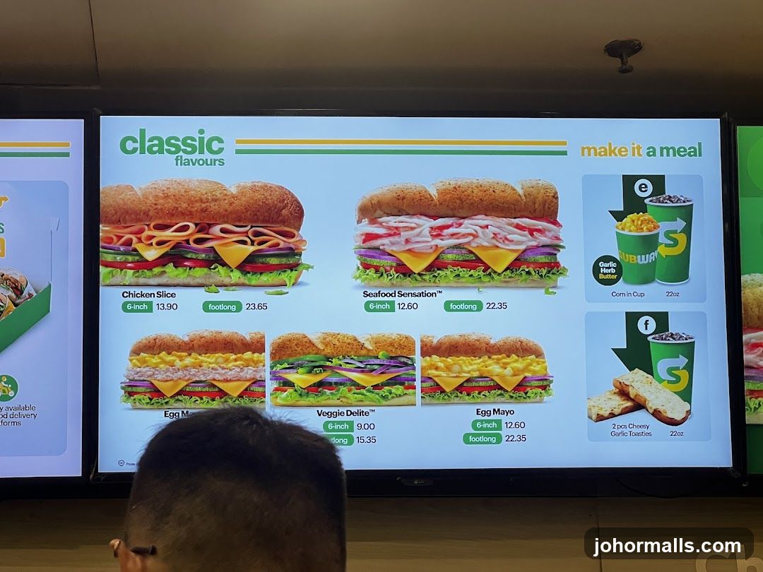 Classic Flavours Menu
