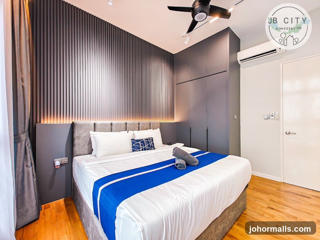 Modern Bedroom with King-Size Bed