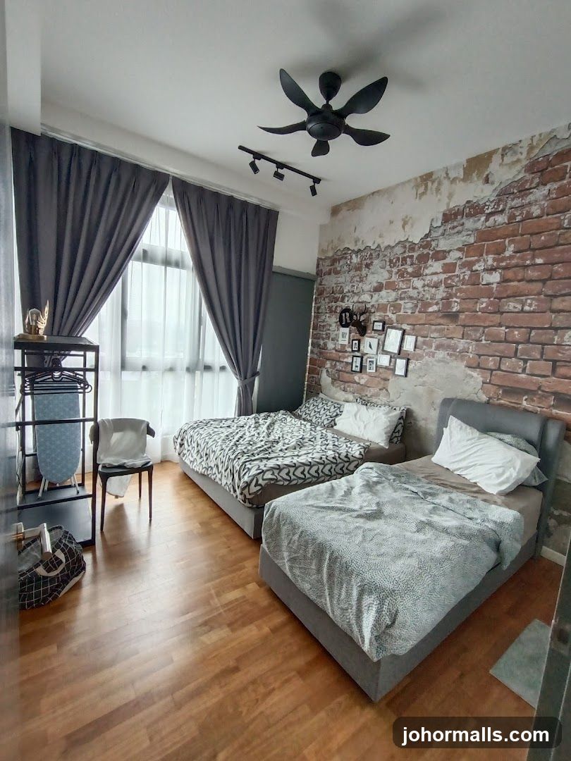 Bedroom with two beds