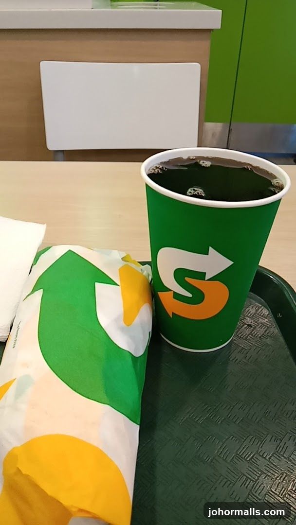 Subway Sandwich and Drink
