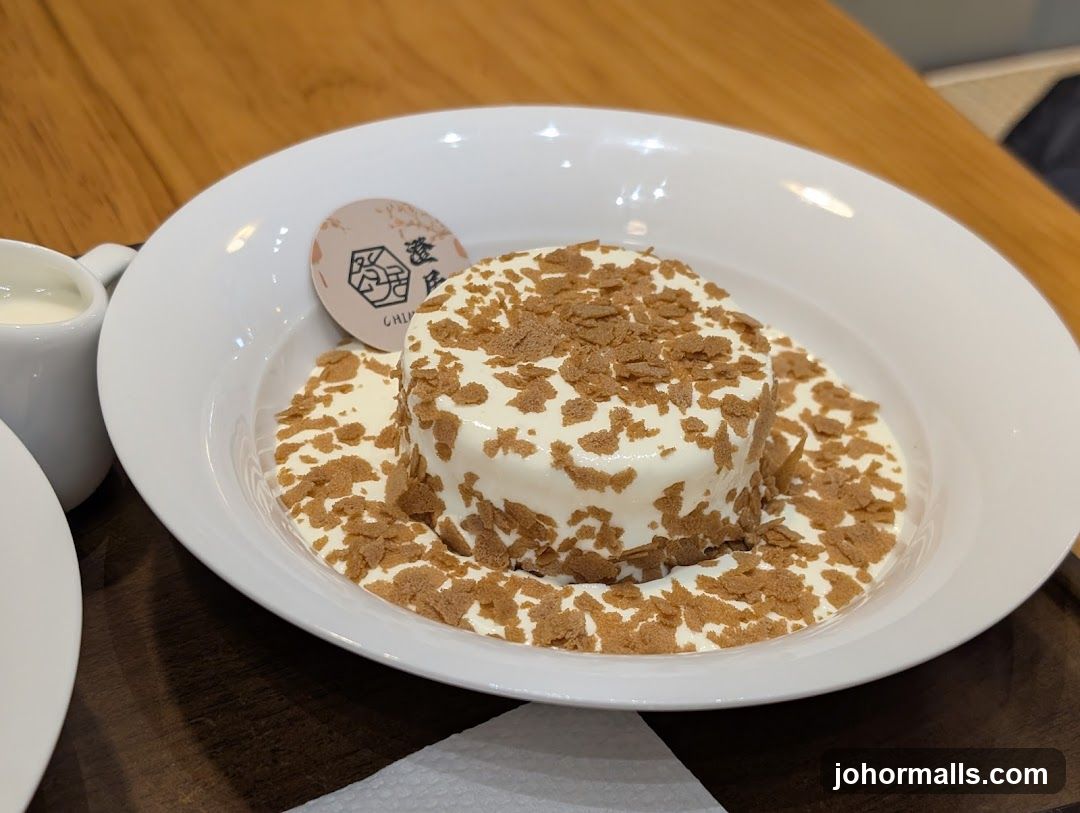 Dessert with Crumble Topping