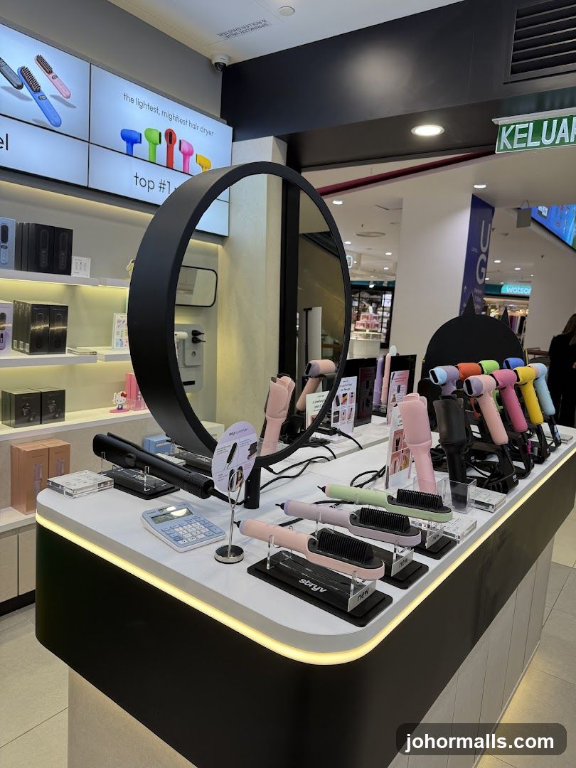 Hair Styling Products Display
