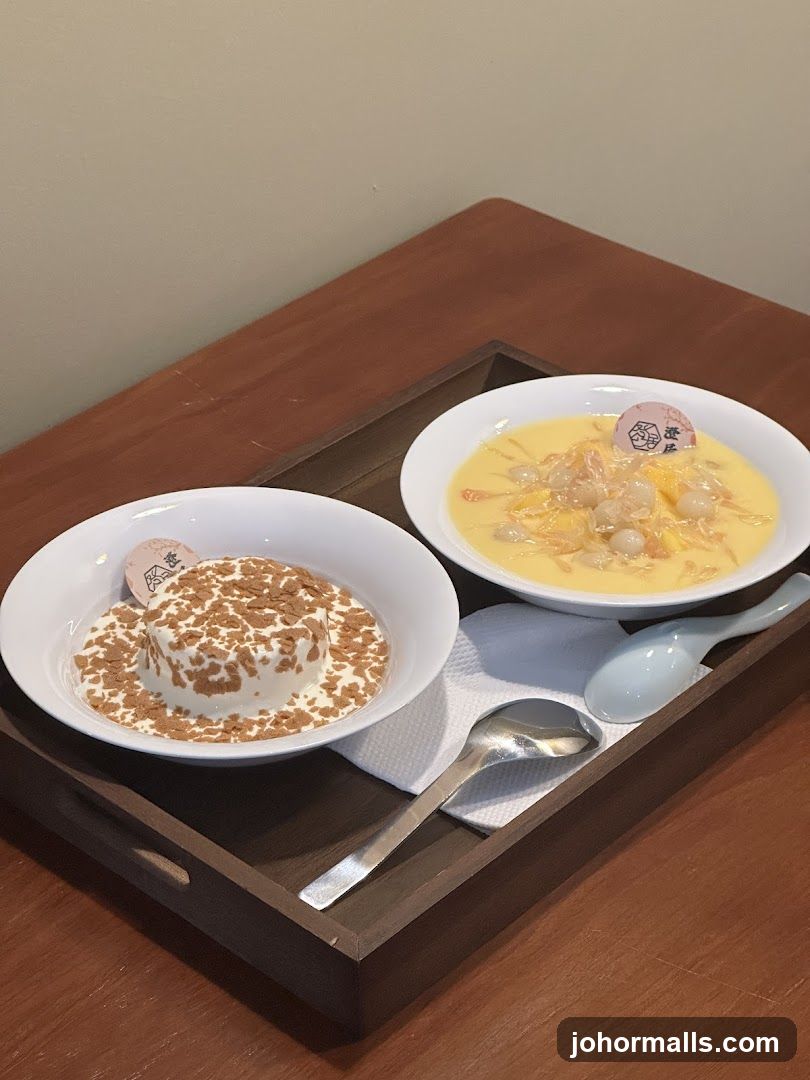 Desserts on a Tray