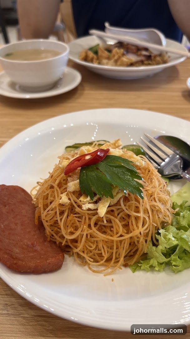 Noodles with Spam and Soup