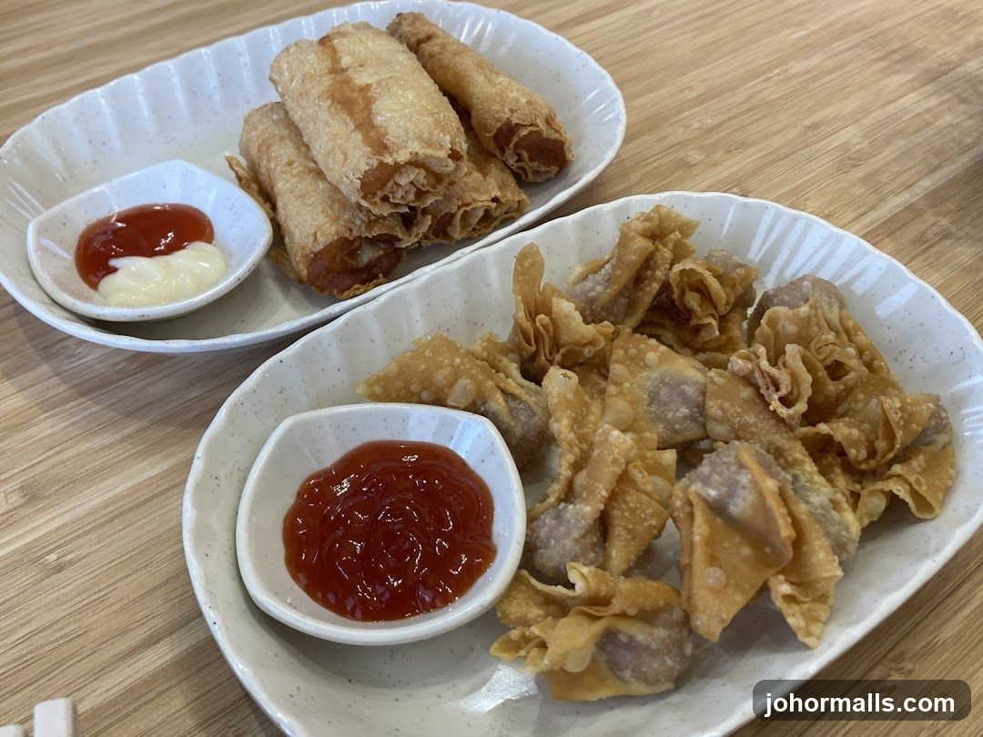 Fried Appetizers with Dips