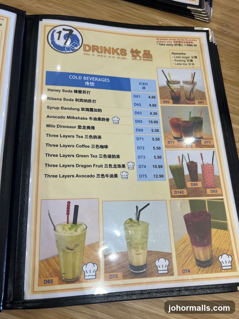 17 CAFE DRINKS