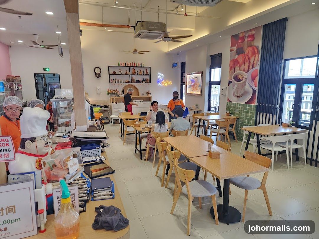 Cafe Interior with Seating and Decor