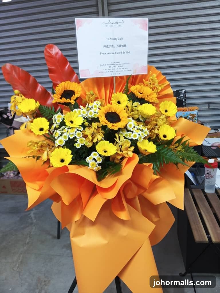 Floral Arrangement with Congratulatory Card