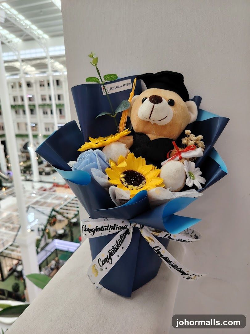 Graduation Teddy Bear Bouquet