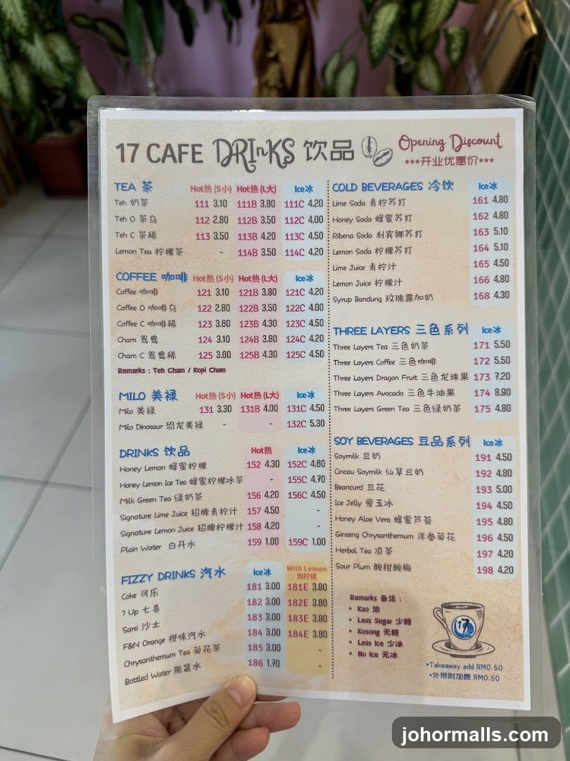 17 CAFE DRINKS
