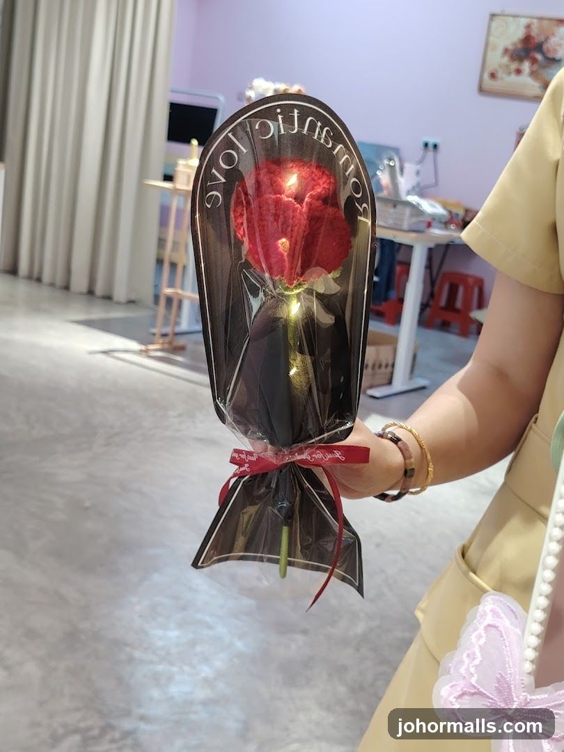 Single Rose with Lights