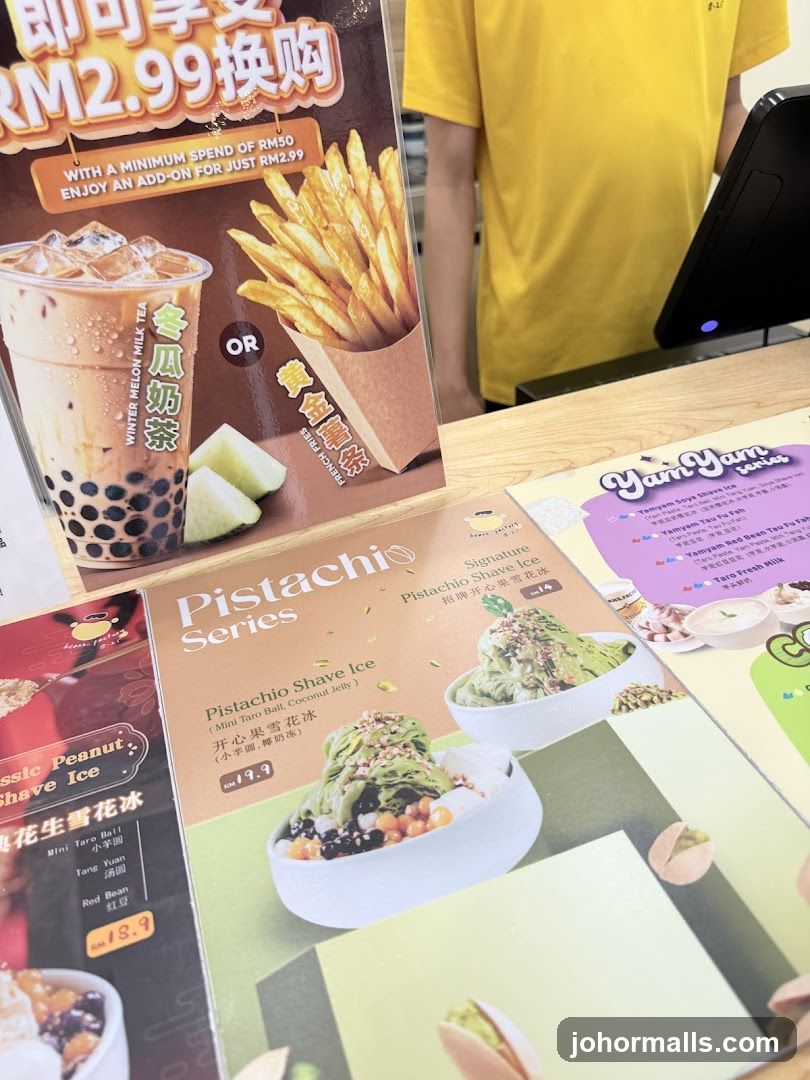 Dessert Menu Display