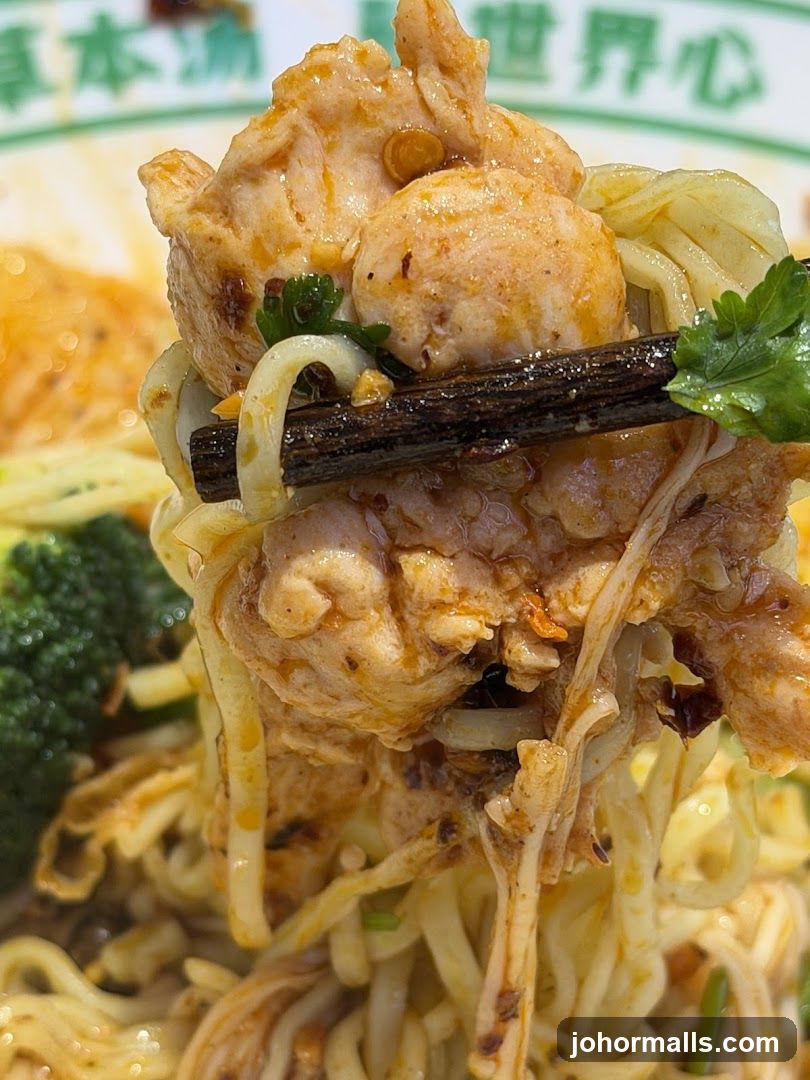 Spicy Noodles with Chicken and Broccoli