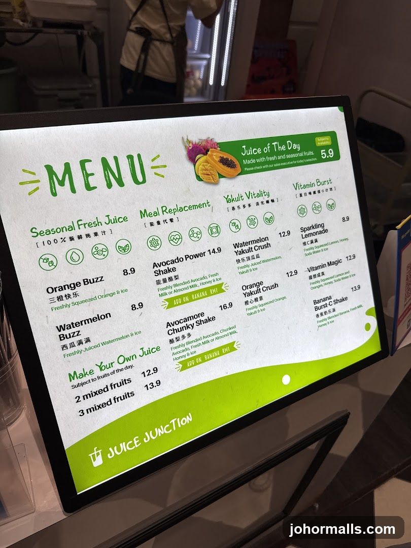 Juice Junction Menu