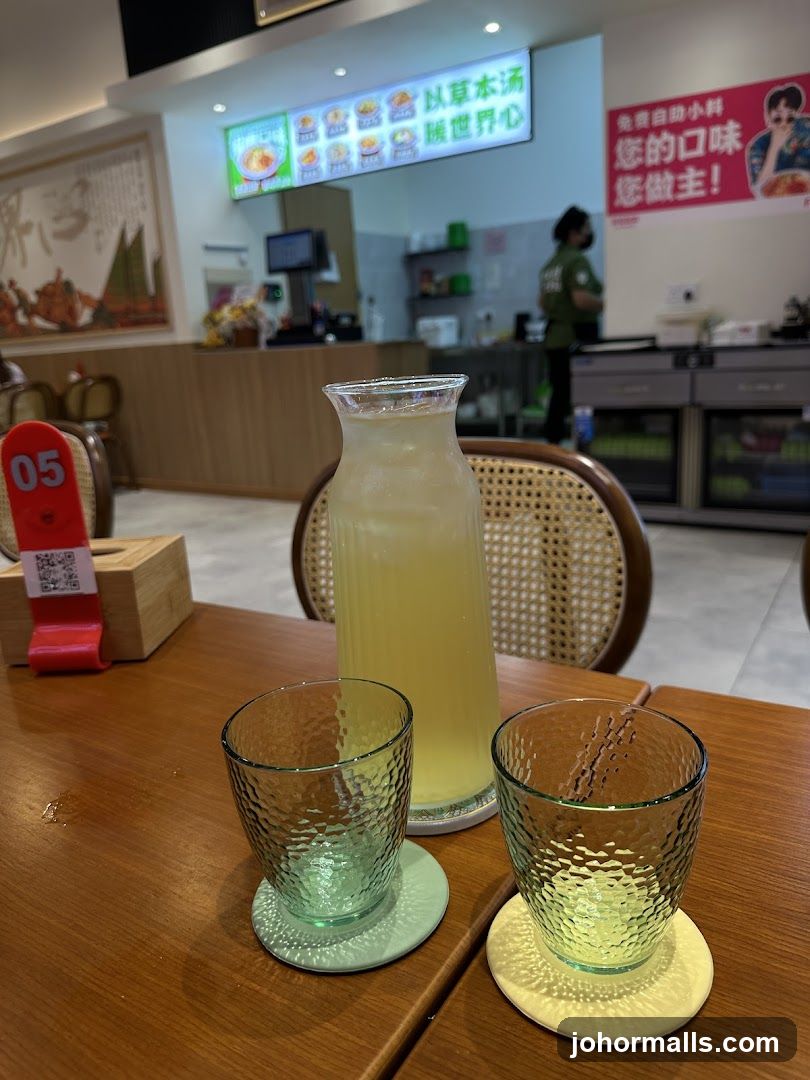 Table Setting with Drinks