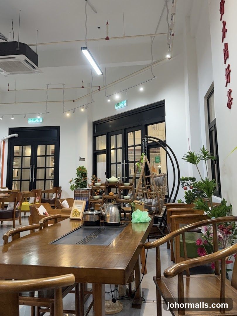Interior of a tea house