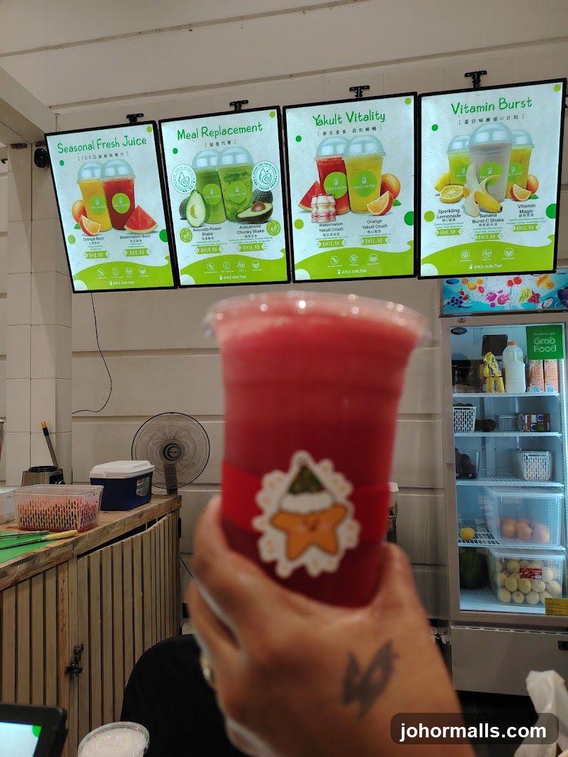 Juice Menu and Drink
