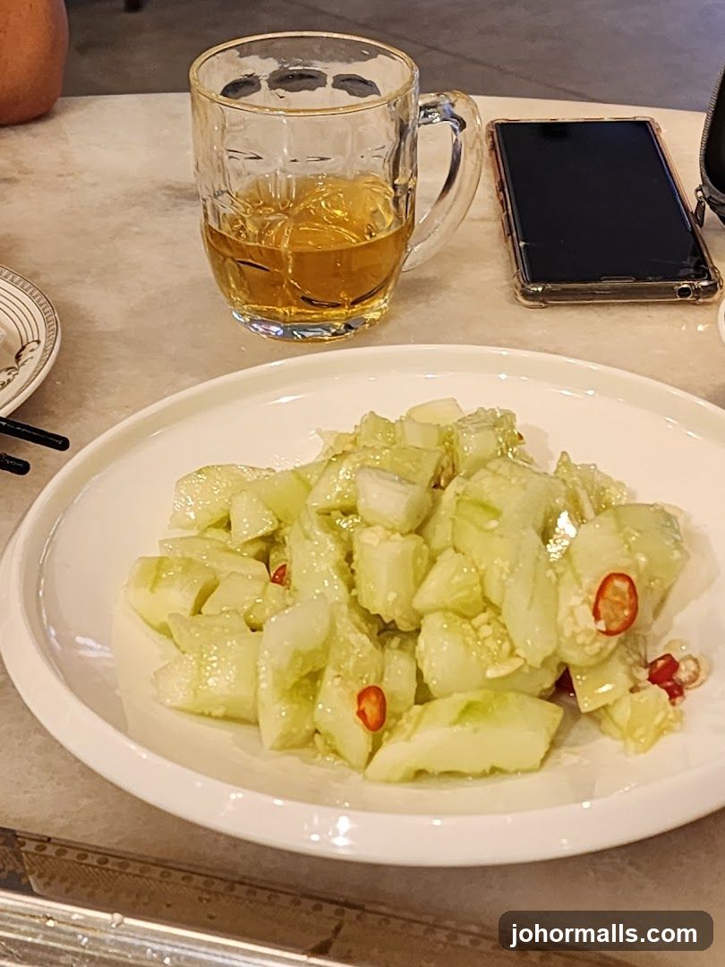 Chopped Cucumber Salad with Chili
