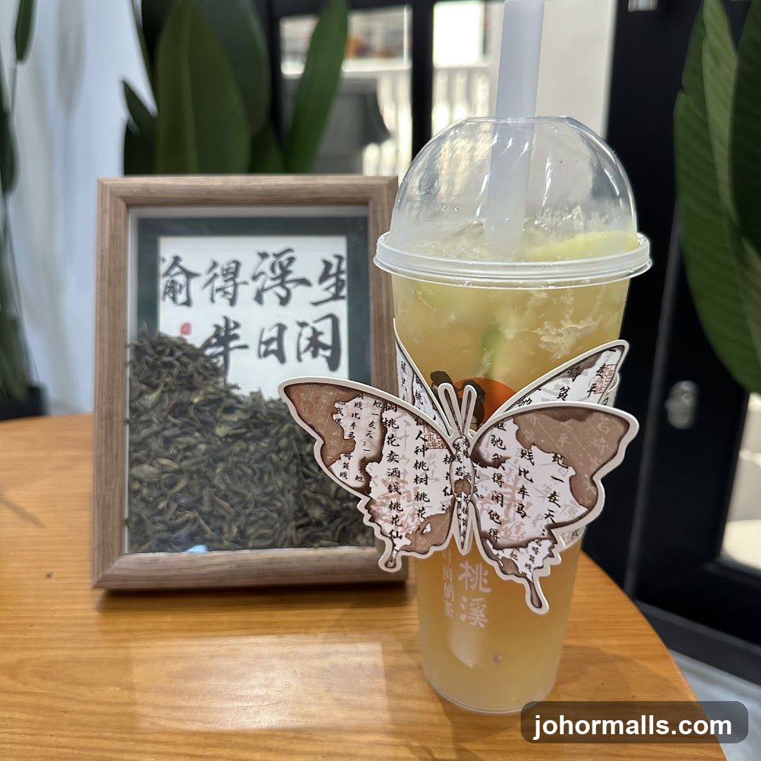 Beverage with Decorative Sleeve and Tea Display