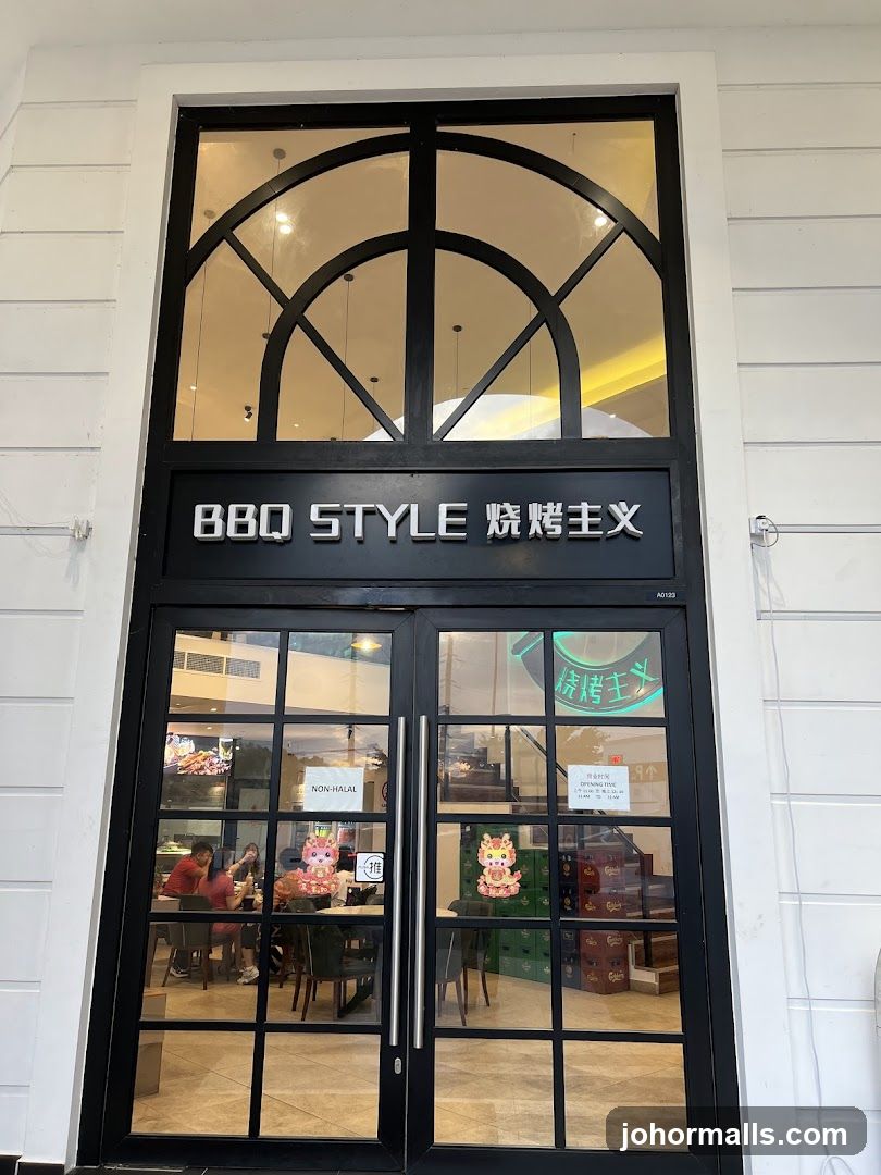 BBQ Style Restaurant Entrance