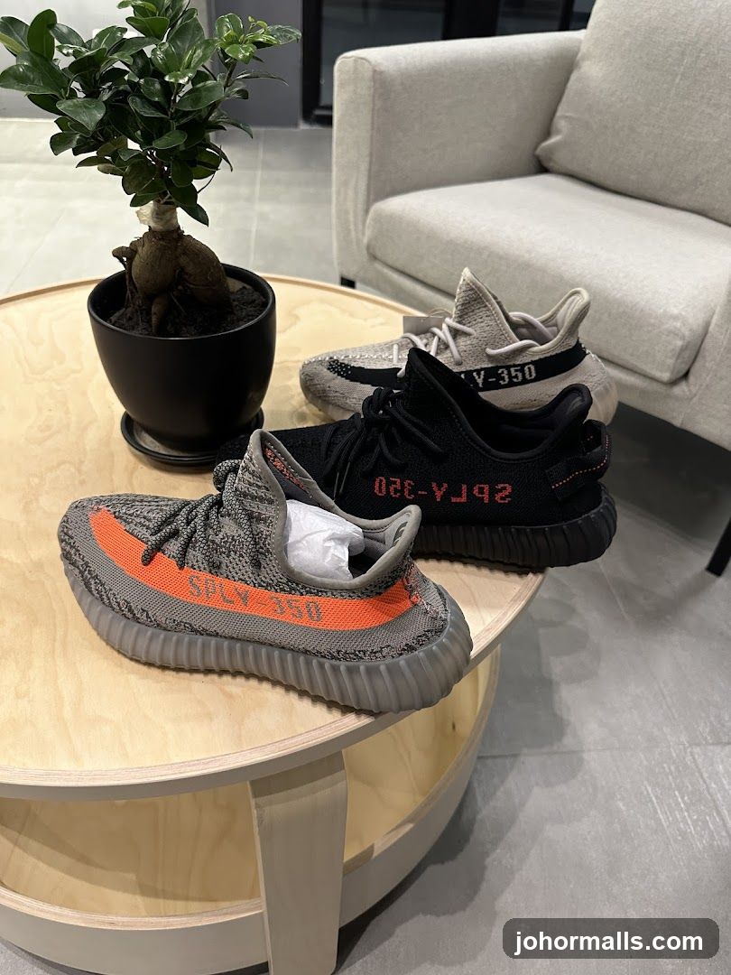 Sneakers on a Table
