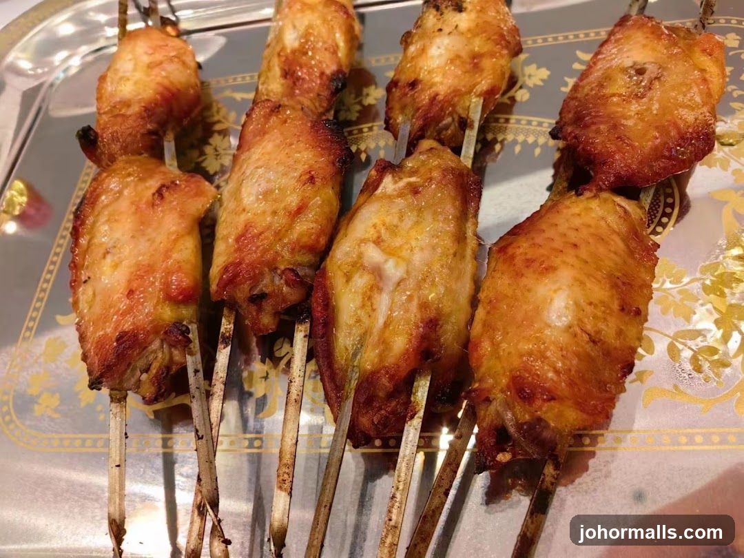 Chicken Wings on Skewers
