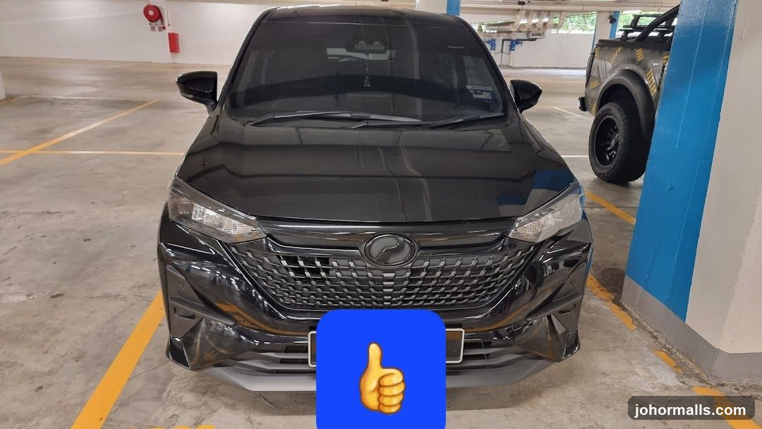 Black Car in Parking Lot