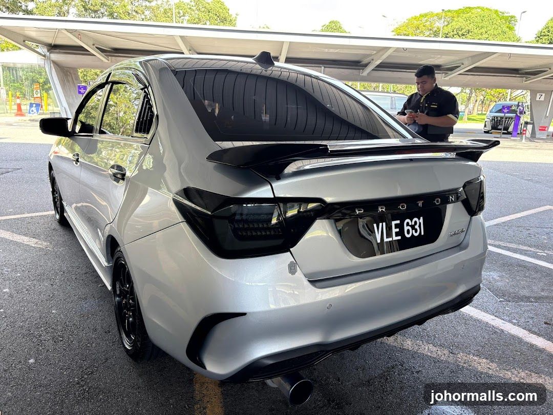 Silver Proton Car with Spoiler