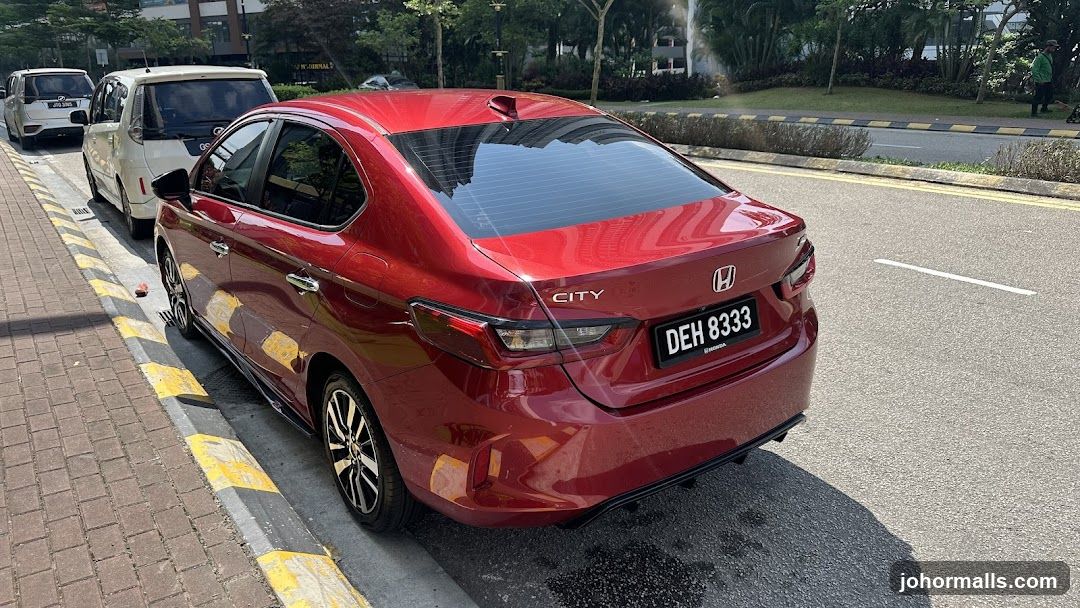 Red Honda City Car