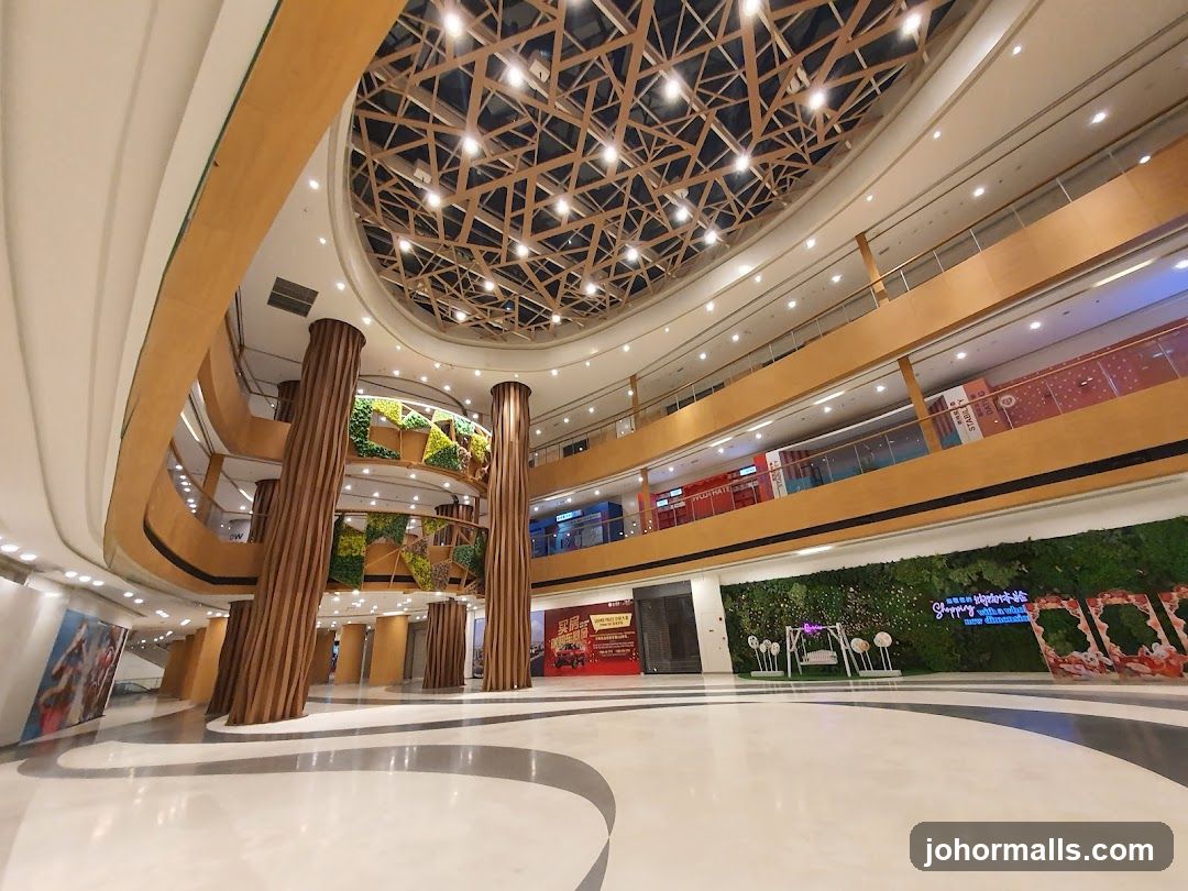 Interior of a modern shopping mall