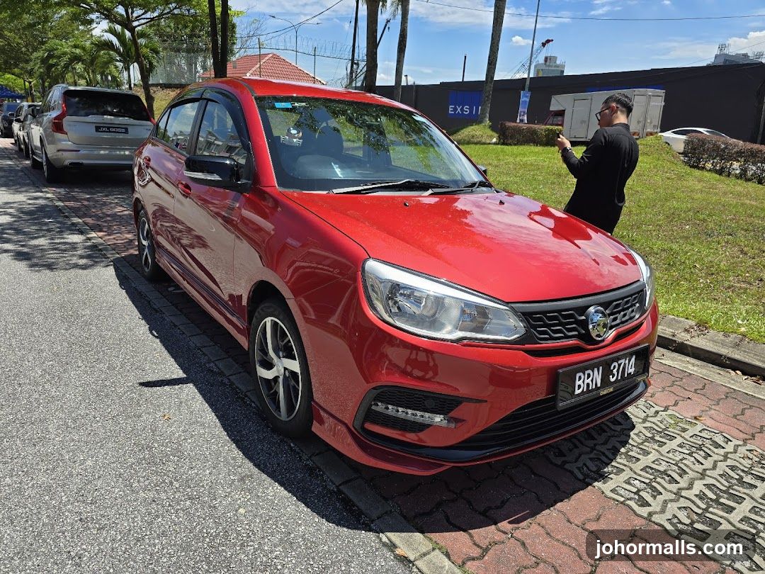 Red Car Parked on Street