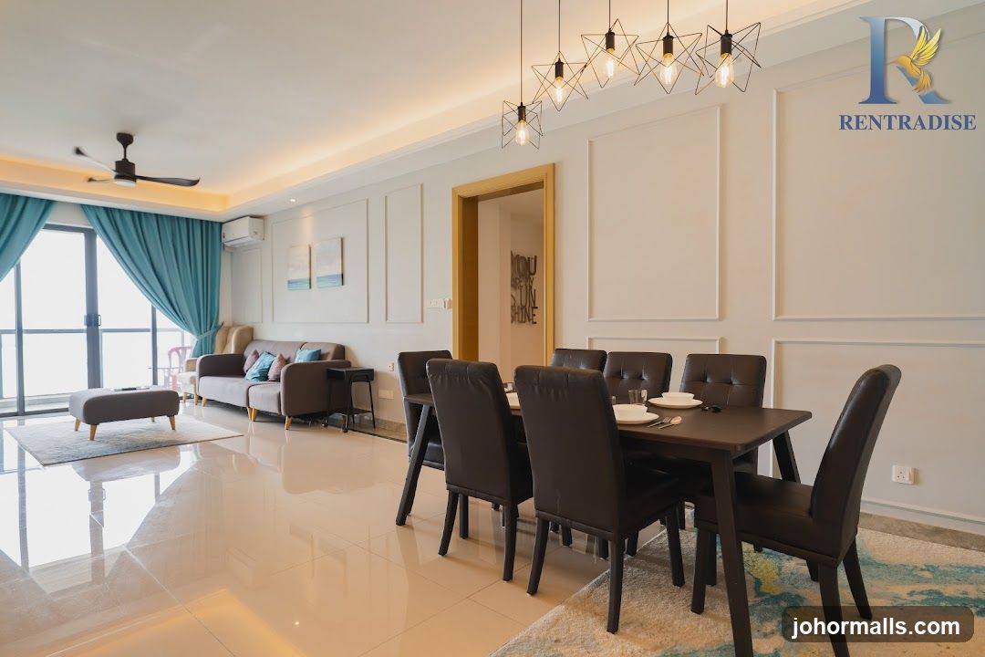 Modern Dining and Living Area